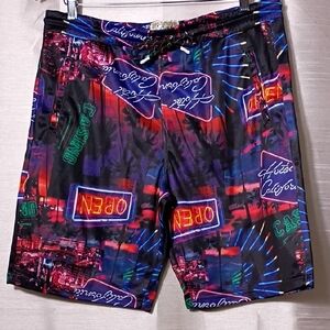 Fresh Vibrant‎ Neon Men's Shorts Size L
